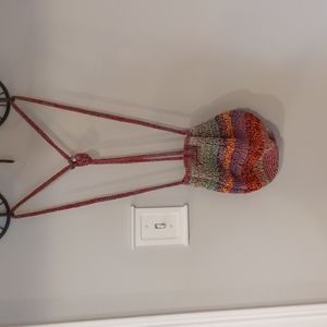 Mudd Crocheted Backpack/Purse/Bag